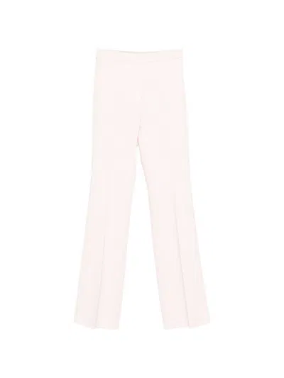 Max Mara Flared Leg Trousers In Pink