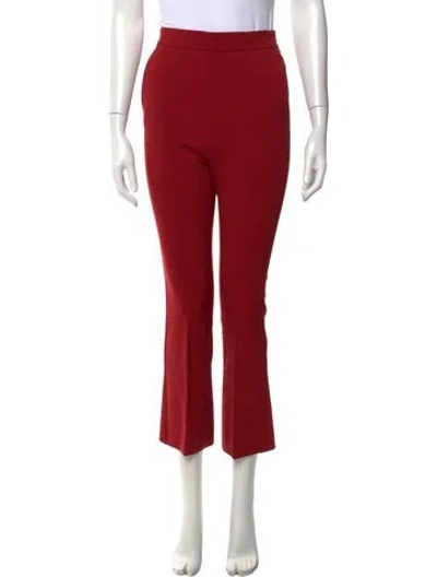 Pre-owned Max Mara Flared Pants In Red