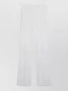 Max Mara Flared Pants Belt Loops Side And Back Pockets In White