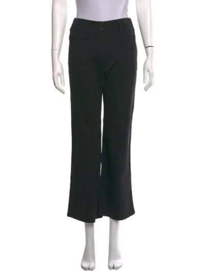 Pre-owned Max Mara Flared Pants In Black