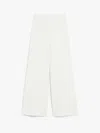 Max Mara Flared Pants In Technical Jersey In White