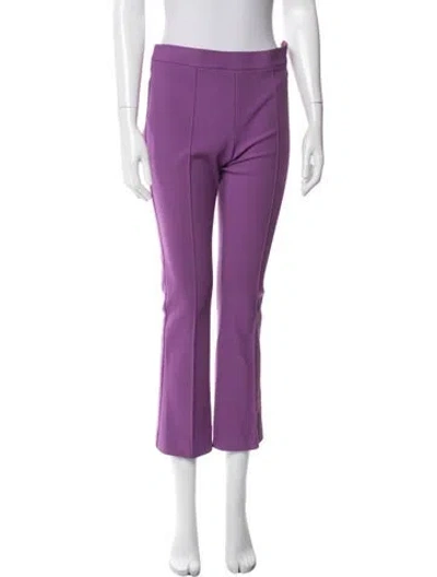 Pre-owned Max Mara Flared Pants In Purple