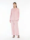 Max Mara Flared Poplin Shirt In Pink