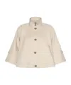 Max Mara Flared Shawl In Neutral