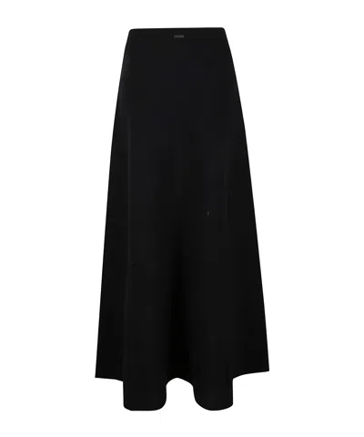 Max Mara Flared Skirt In Black