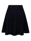 Max Mara Flared Skirt In Blue