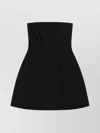 Max Mara Betel Strapless Paneled Mini Dress In Black