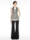 Max Mara Flared Stretch Trousers In Black