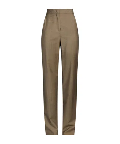 Max Mara Flared Trousers In Brown