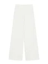 Max Mara Flared Trousers In Technical Jersey In White
