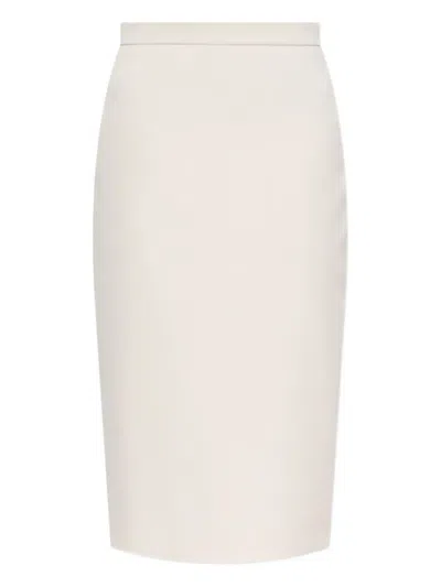 Max Mara Flash Pencil Skirt In White