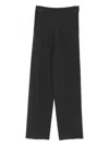 Max Mara Flat-front Side-pocket Trousers In Gray