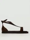 MAX MARA FLAT SANDALS MAX MARA WOMAN COLOR BROWN,G82538032