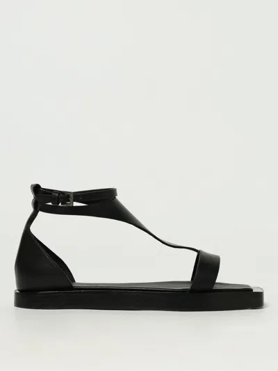 Max Mara Flat Sandals Woman Black