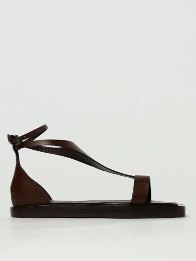 Max Mara Flat Sandals Woman Brown