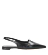 Max Mara Flat Shoes Black In Black