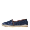 Max Mara Denim Shoes With Linen Soles In Blu Blu E Verdi