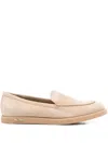 Max Mara Suede Loafers In Neutral