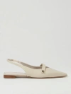 Max Mara Woman Ballet Flats Cream Size 8 Leather In Yellow Cream