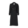 Max Mara Flavio Long Coat In Black