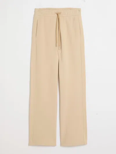 Max Mara Fleece Trousers In Neutral