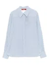 Max Mara Flirt Striped Button Shirt In White