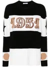 Max Mara Woman Black&white Knitwear In Black