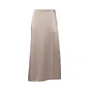 Max Mara Floor-length High-waisted Skirt With Flowing Silhouette In Pink