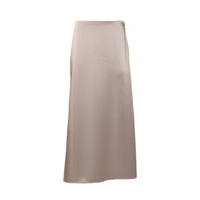 Max Mara Floor-length High-waisted Skirt With Flowing Silhouette In Pink