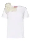 Max Mara Studio Sughero Floral Embellished Crewneck T