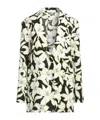 Max Mara Floral Lily Print Blazer In Multi