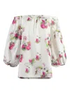 Max Mara Floral-print Balloon-sleeve Blouse
