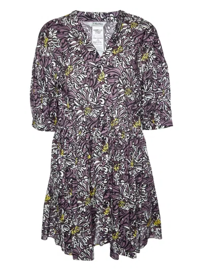 Pre-owned Max Mara Floral Print Button-up Dress