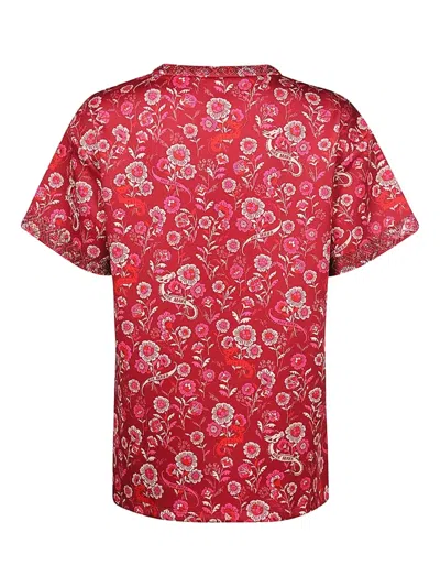 MAX MARA FLORAL-PRINT CREW-NECK T-SHIRT