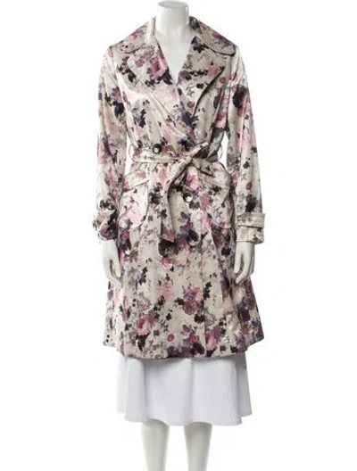 Pre-owned Max Mara Floral Print Evening Jacket In Neutral