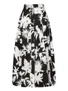 Max Mara Floral-print Pleated Skirt