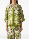 Max Mara Silk Shirt With Relaxed Fit In Multi