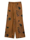 Max Mara Seidenhose Mit Blumen-print In Multi