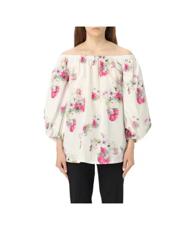 MAX MARA MAX MARA STUDIO FLORAL PATTERNED OFF-SHOULDER TOP