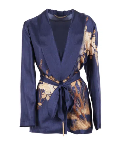 MAX MARA FLORAL-PRINT BELTED TUNIC