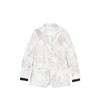 Max Mara Floral-print Blazer In Multi