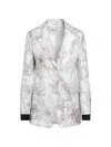 Max Mara Floral-print Single-breasted Blazer In Multi