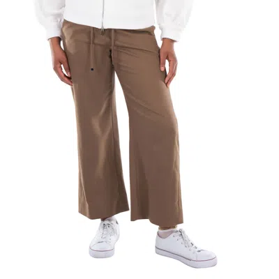 Max Mara Floria Drawstring Trousers, Brand Size 44 (us Size 10) In Brown