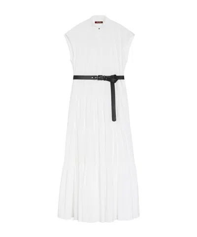 MAX MARA MAX MARA STUDIO BAIRO BELTED SLEEVELESS DRESS