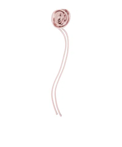Max Mara Flower Brooch In Pink