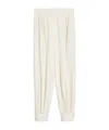 Max Mara Coccole Cotton Pants In White