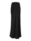 Max Mara Flowing Rimini Skirt In Viscose Satin In Black
