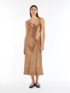 Max Mara Leisure Talete Dress Tobacco In Tobacco