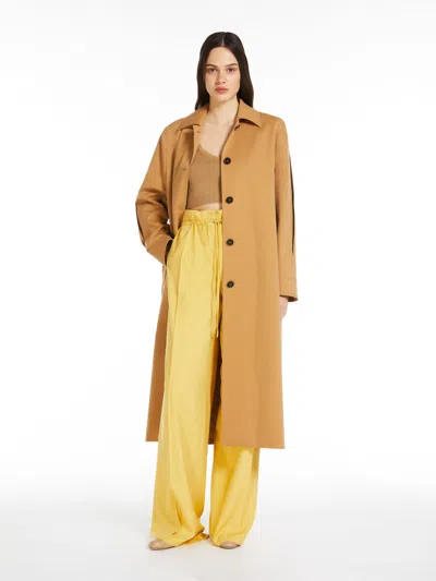 MAX MARA FLOWING SILK TROUSERS