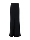 Max Mara Flowing Skirt In Envers Satin In Black